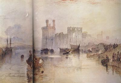 Joseph Mallord William Turner Caernarvon Castle,Wales (mk31) oil painting image